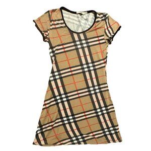 burberry london women nova check medium cotton dress Designer Luxury